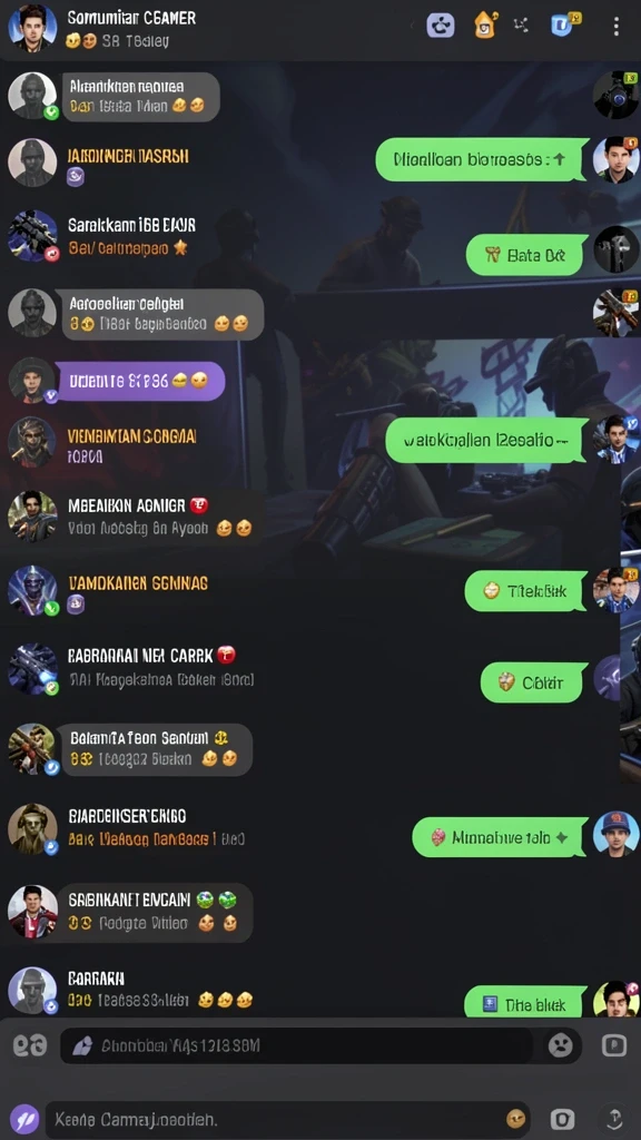 365zk - Tampilan karakter yang dapat dipilih dalam game.