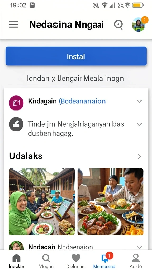 ut77 - Tampilan karakter dengan desain yang unik.